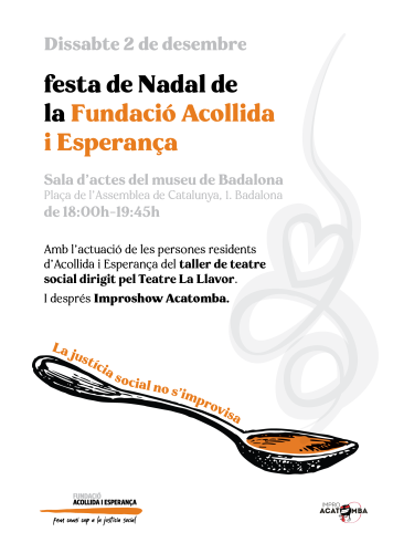 Cartell Festa Nadal Acollida i Esperança 2023