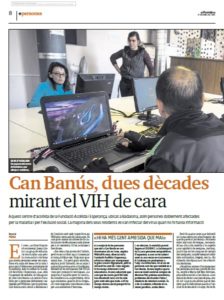 Can Banús, dues dècades mirant el VIH de cara. Reportatge El Periódico de Catalunya. 11/04/17