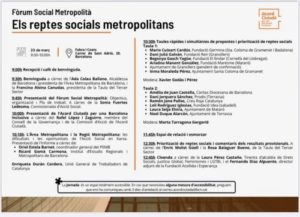 Fernando Díaz, director adjunt d’Acollida i Esperança, participa a la cloenda del Fòrum Social Metropolità