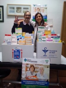 Can Banús i el Convent recullen els medicaments aconseguits a través de les donacions a la campanya del Banc Farmacèutic