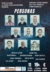 Actors i actrius de Can Banús i el SAVA estrenen l’espectacle teatral ‘Personas’ al Círcol de Badalona