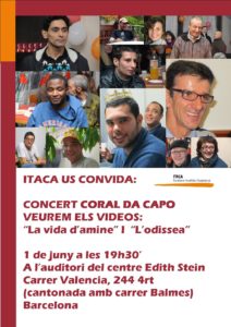 Itaca celebra un concert amb la Coral Da Capo el proper dia 1 de juny