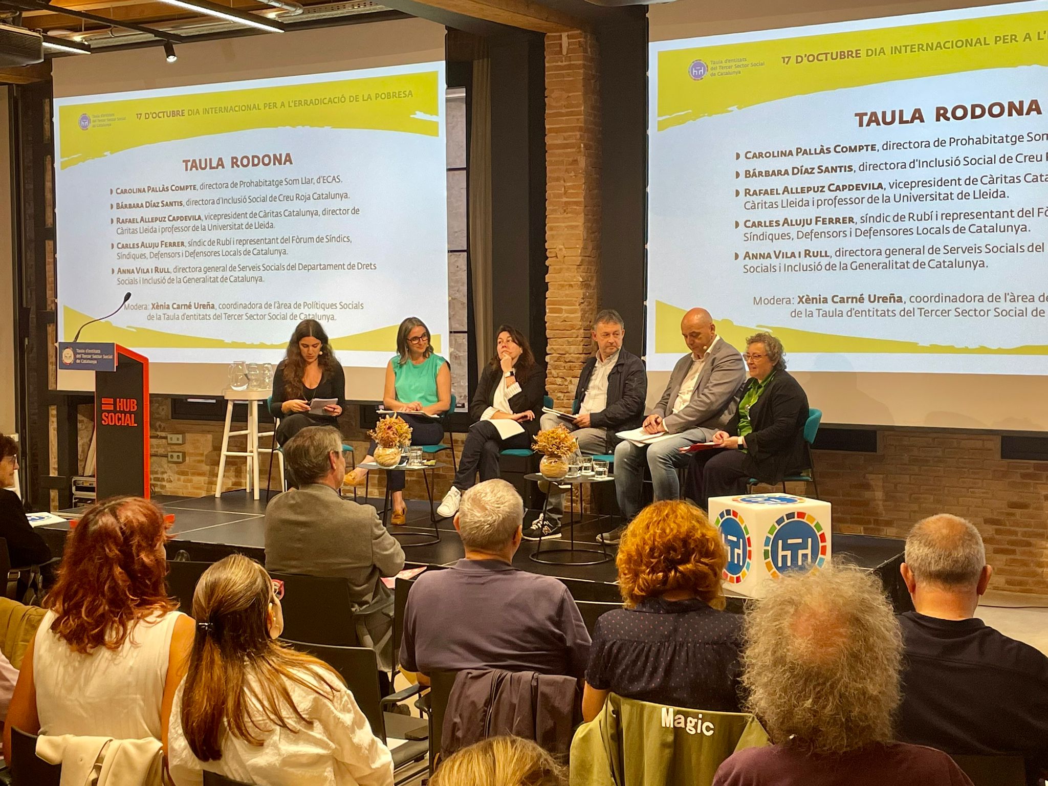 Jornada de la Taula d’Entitats del Tercer Sector Social de Catalunya amb motiu del Dia Internacional de la Pobresa