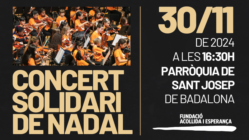 Vine al Concert Solidari de Nadal d’Acollida i Esperança i Vozes! 