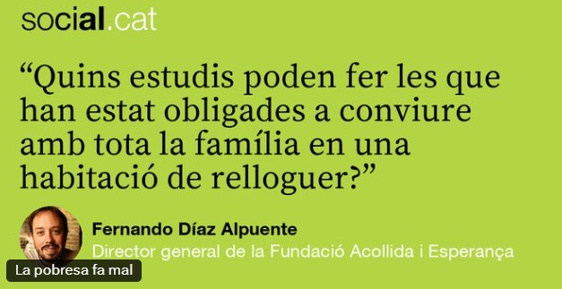Opinió a Social.cat: La pobresa fa mal