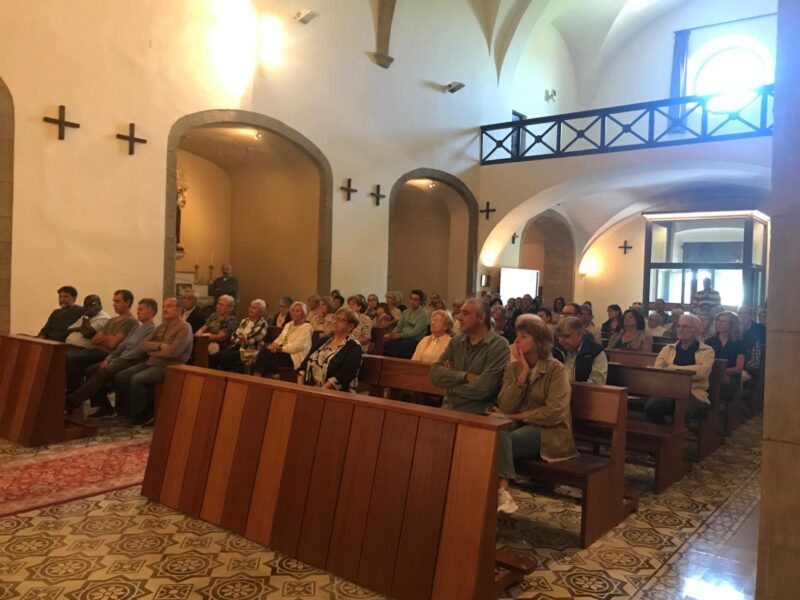 Més de 100 persones celebren Sant Francesc al Convent dels Franciscans de la Bisbal d’Empordà 