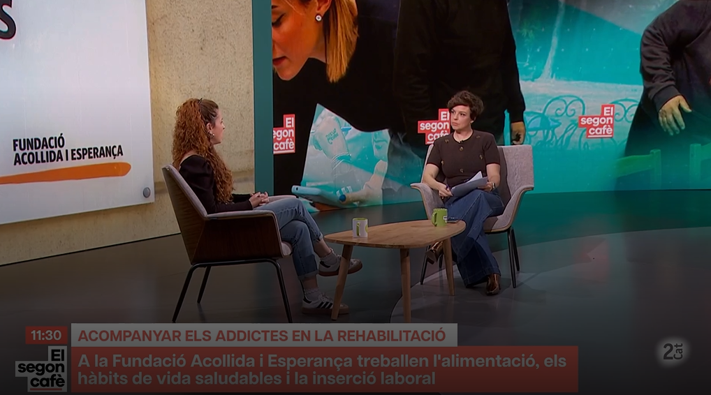 entrevista programa El segon cafè de La 2CAT - fundació acollida i esperança