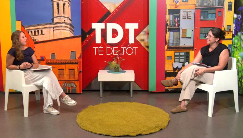 Televisió de Girona entrevista la Maria Garcia per parlar de la Llar de Terrades i l’acompanyament a persones amb VIH/sida 