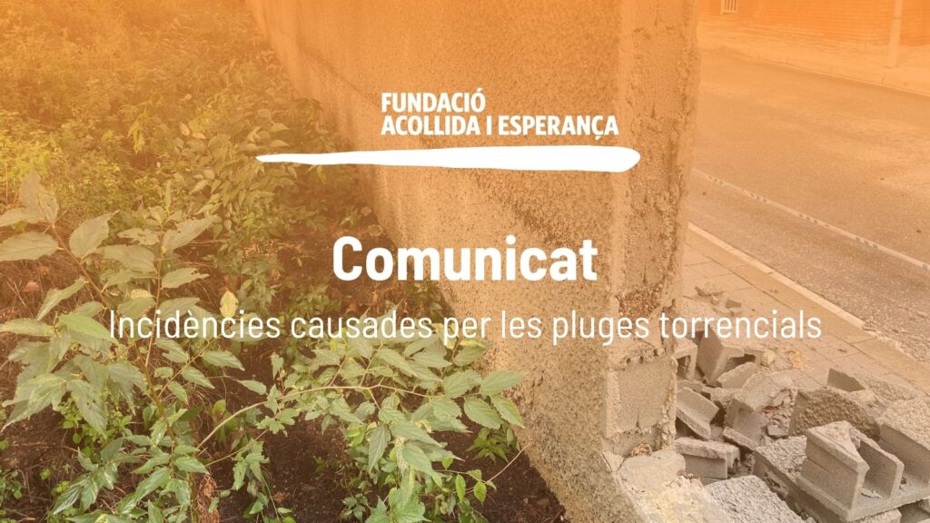 comunicat acollida i esperança - mur can banús